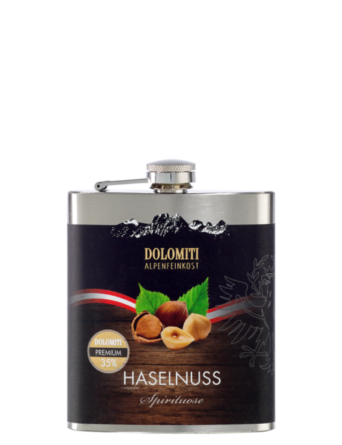 Haselnuss Premium Spirituose im Flachmann