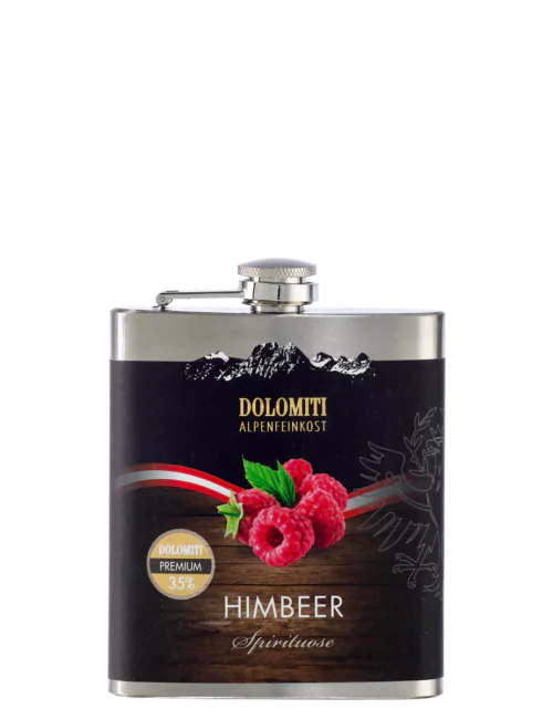 Himbeer Premium Spirituose im Flachmann