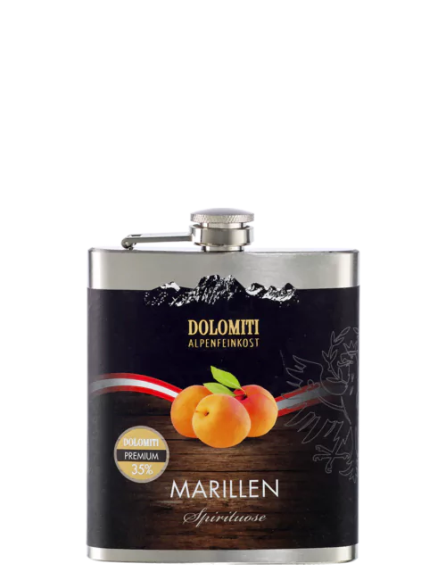 Marillen Premium Spirituose im Flachmann