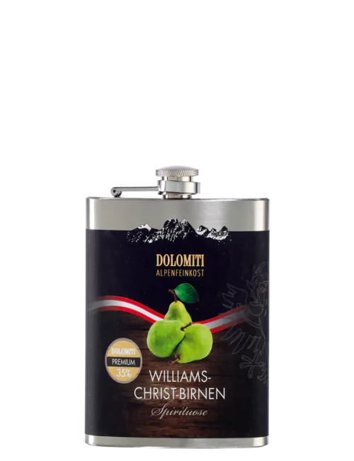 Williams-Christ-Birnen Premium Spirituose im Flachmann